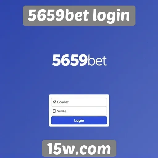 Interface do usuário do 5659bet login em foco